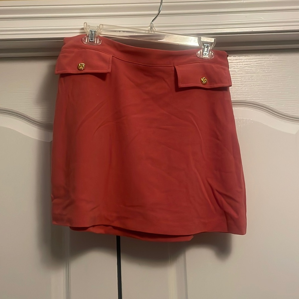 Pink mini skirt